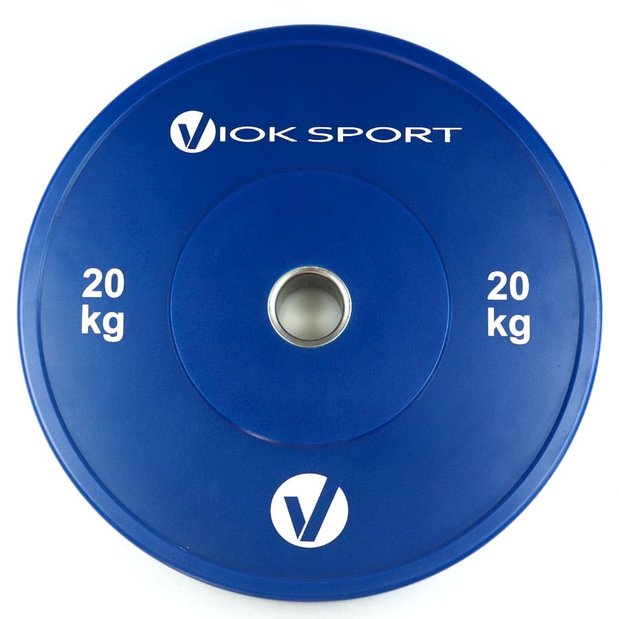 Disco bumper olímpico Viok Sport de color de 5 a 25 kg