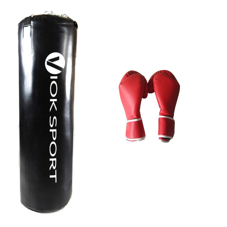 Pack de guantes y saco de boxeo Viok Sport