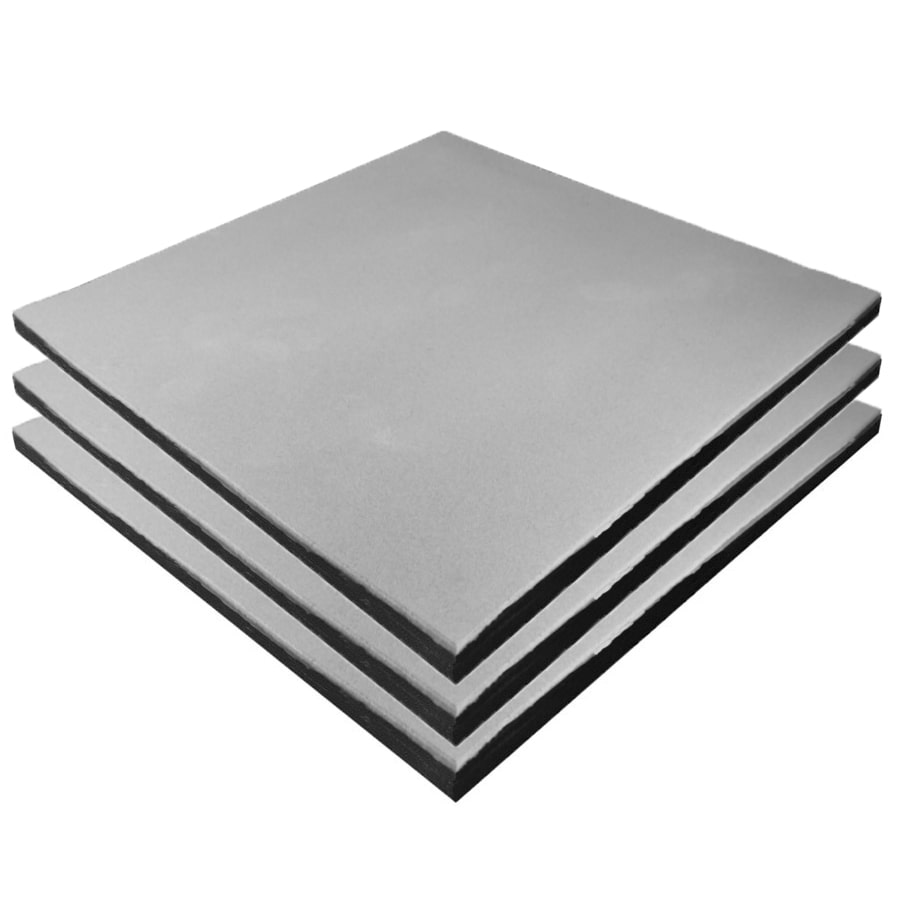 Pack de 20 losetas de caucho (100x100cm) alta densidad premium gris